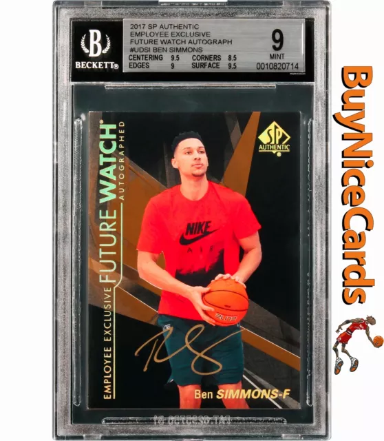 2017 Ben Simmons Upper Deck Sp Autentico Dipendente Avvenire Watch RC Rookie BGS