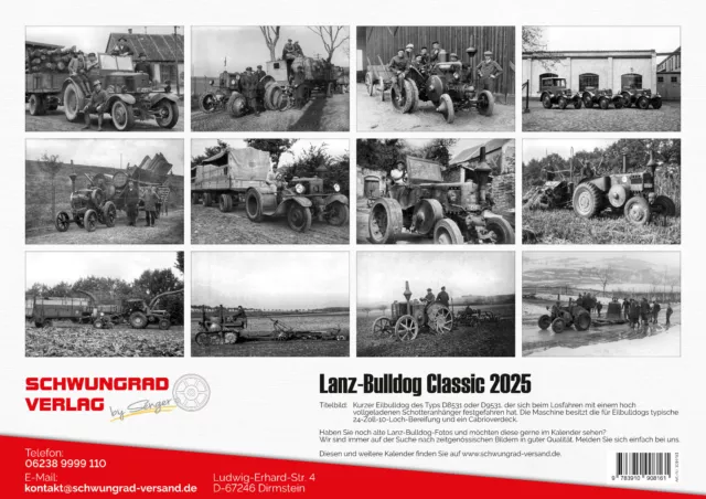 RESTPOSTEN! KALENDER 2025 LANZBULLDOG Traktoren im Einsatz (NEU & OVP) EUR 17,95 PicClick DE