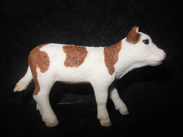 Schleich 13641 Fleckvieh-Kuh - Bauernhof Tierfigur Für Kinder