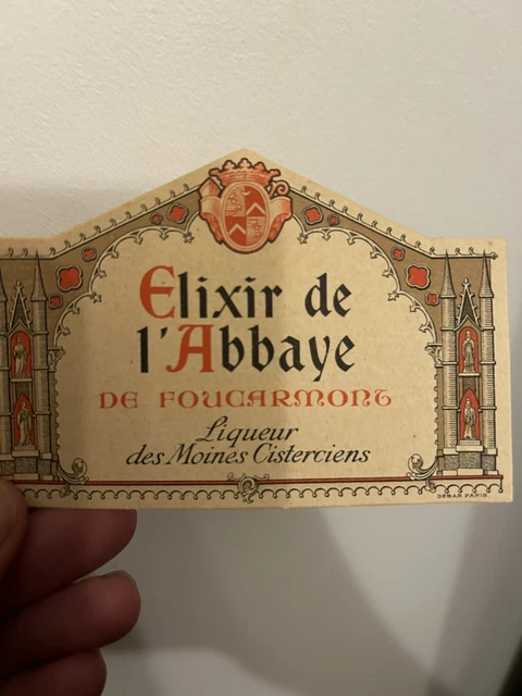Liqueur Elexia Prieuré Moissac Merlange Lantourne Ancienne Étiquette