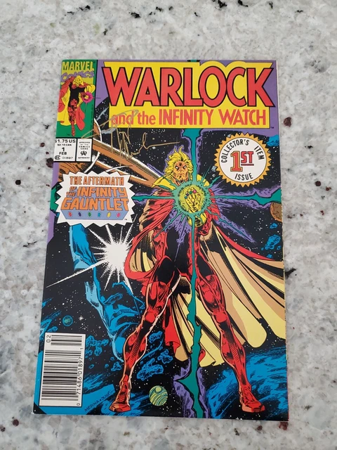 Marvel Comics Infinity Watch (1992) #1 Adam Warlock signed by Angel Medina