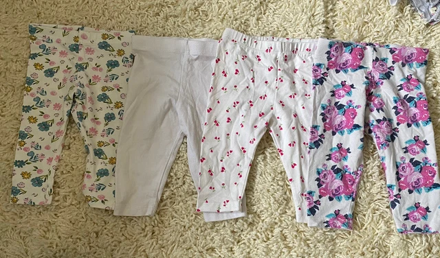 BABY GIRLS 3-6 MONTHS CLOTHING BUILD A BUNDLE JEGGINGS LEGGINGS TROUSERS x 4