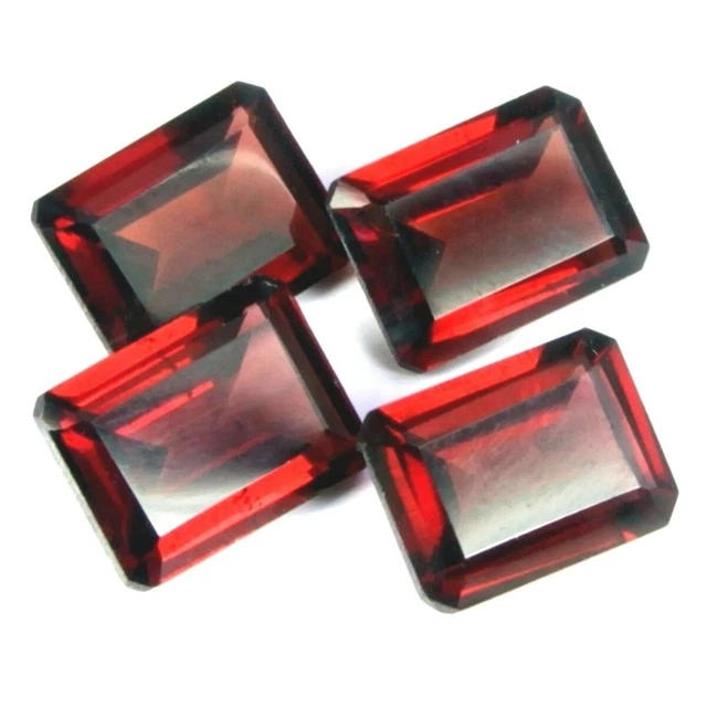 Lot De Gemmes Améthyste Africaine - Tailles Émeraude 7x5mm à 9x7mm - Pierres Naturelles Non Traitées