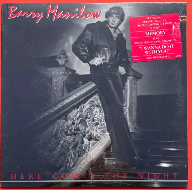 SEALED!! Barry Manilow ‎– Here Comes The Night Vinyl LP with HYPE! Sitcker! NEW!