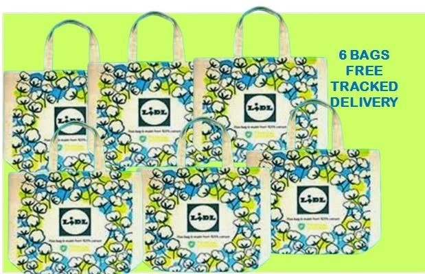 Lidl Large Insulated Cooler Shopping Bag – Blue – Foldable Eco-Friendly Tote