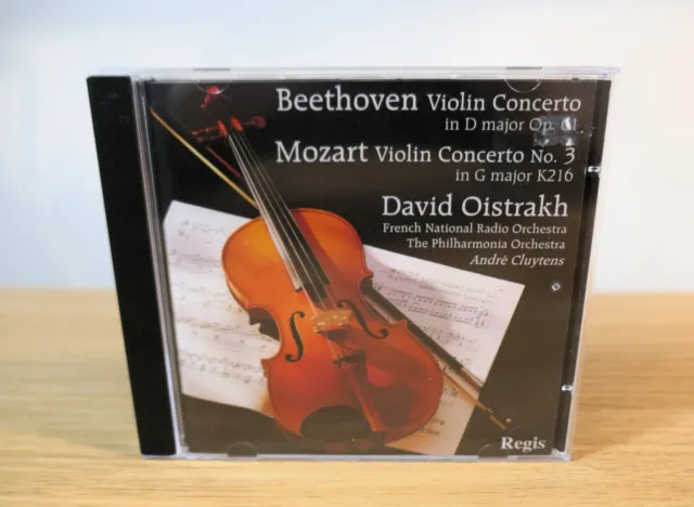 David Oistrakh Beethoven Mozart Violin Concertos Cluytens CD Regis RRC 1329