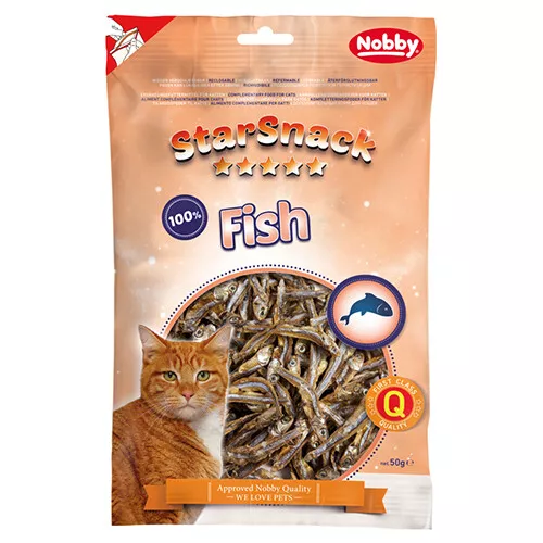 Nobby Starsnack Poisson 50 G, Snack pour Chats, Neuf