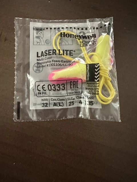 Honeywell Laser Lite Earplugs HW-LL-30  20 pairs