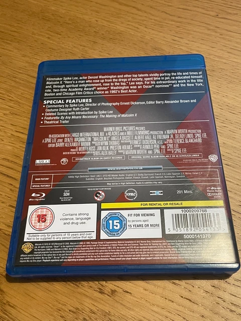 MALCOLM X BLU-RAY (2012) Denzel Washington Spike Lee £5.99 - PicClick UK