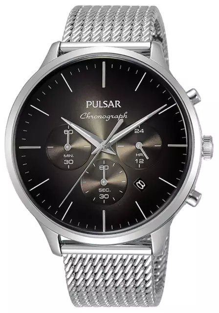Pulsar Business Mens Analog Quartz Watch with Stainless Steel Bracelet PT3A35X1