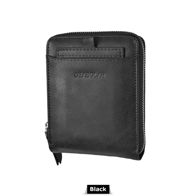 Men RFID Blocking PU Leather Bifold Wallet Credit Card ID Holder Zip Purse 10