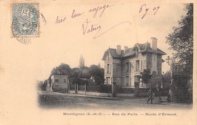 95-MONTLIGNON-Rue de Paris. - Route d'Ermont-N 6004-E/0291