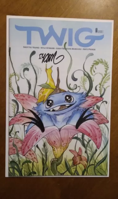 Twig #1 Signed By Skottie Young. Peach Momoko Trade Dress Variant. Image Comics