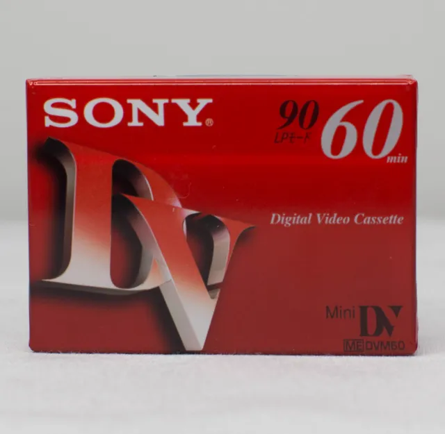 Sony Mini DV Cassette NEW SEALED DVC Made in Japan Tape 90 / 60 mins GENUINE x 1