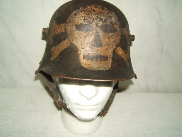 Ww1 German M1916 Helmet, Panzer Frei Korps, Size 64, Rare, Complete Quist  64