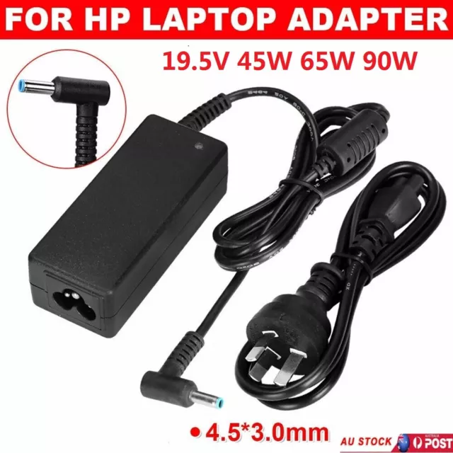 45/65/90W Blue Pin Charger AC Power Adapter For HP Laptop 740015-002 741727-001