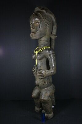 Large 29.5" Female African BYERI Ancestor Statue FANG - Gabon TRIBAL ART CRAFTS