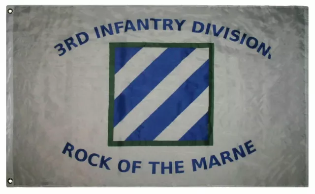 3x5 US Army 3-D 3rd Infantry Division Rock of The Marne Flag 3'x5' Banner