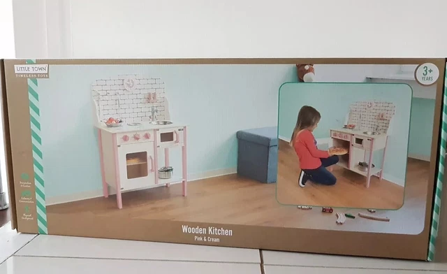 Pink Aldi Kids Kitchen Playset Play Kitchen Aldi Let's Bake Wooden