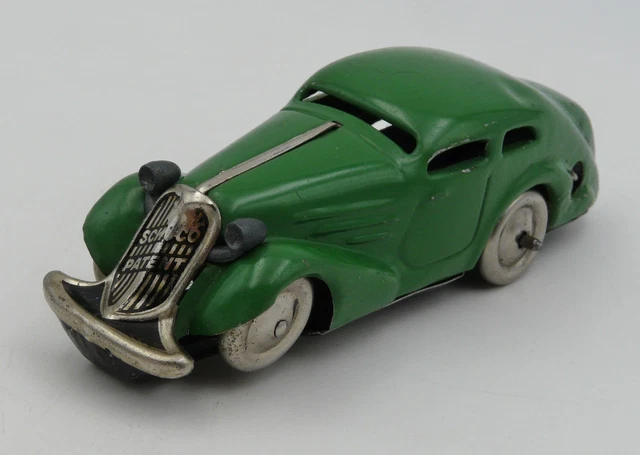 Jouet Vintage:: voiture grande taille à remonter:: milieu du 20e