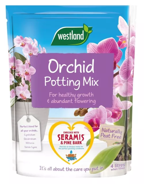 Westland Orchid Potting Mix Special Blend For Flowering Compost Soil Seramis New 2