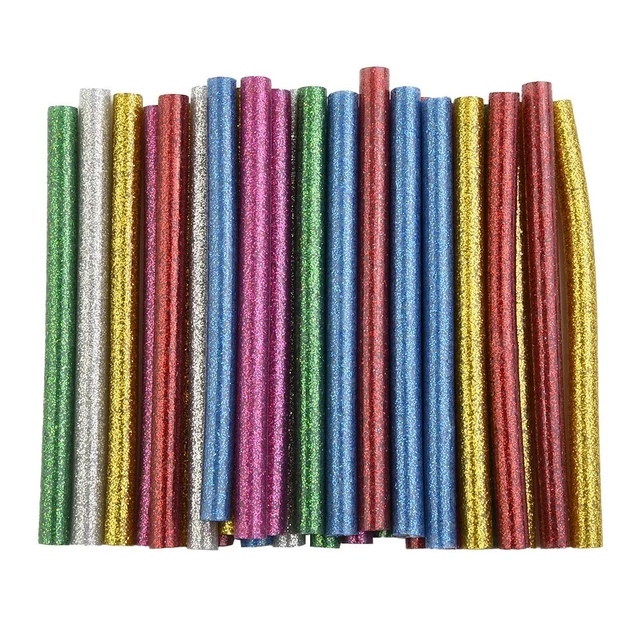 Colla bastoncini di alta qualità 7x100 mm accessori parti fuse glitter colorate