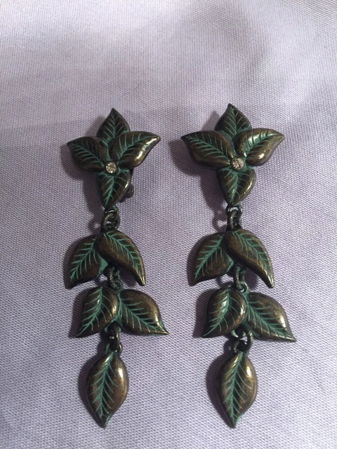 Boucle D'oreille LUMEN Par Xavier Loubens - Haute Couture - Zircons Marron - Clips