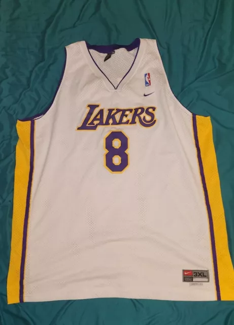 Vintage Nike Los Angeles Lakers Kobe Bryant #8 Swingman NBA Jersey Men’s Sz 3XL