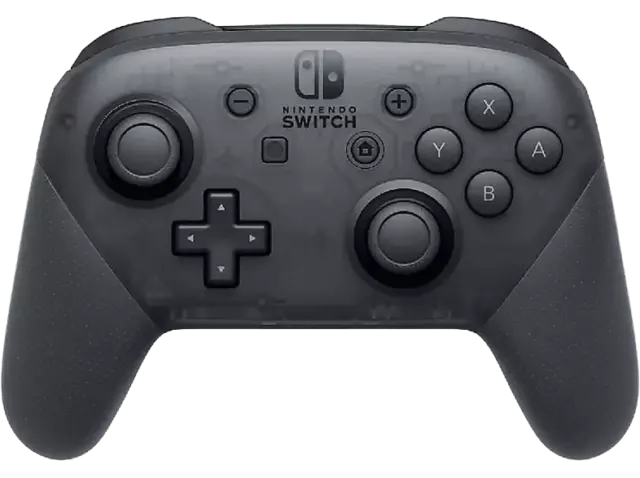 Mando - Nintendo Switch, Mando Pro-Controller, Cable USB, Vibración HD, Negro