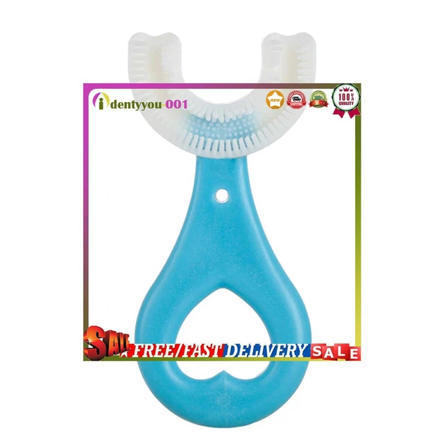 Cepillo de dientes para niños FuMeiJiaJu en forma de U, cepillo de dientes de entrenamiento manual, lifem