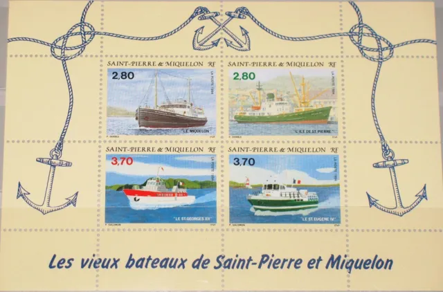 ST. PIERRE MIQUELON SPM 1994 Block 3 S/S 604 local Ships Schiffe Seeschiffe MNH