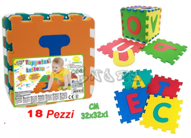 Tapis Puzzle Fruit Coloré Jeu Enfant 10PZ 29.5X29.CM Caoutchouc Eva