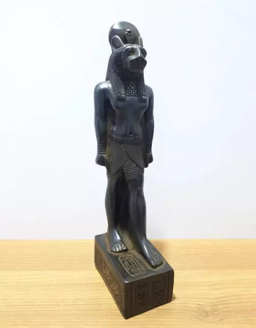 Statue of the ancient lioness Sekhmet, goddess of war made of ancient stone