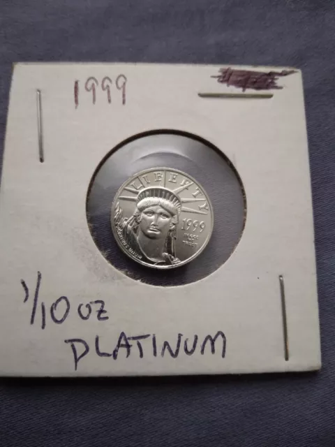 1999 $10 American Eagle Platinum Coin 1/10 Oz