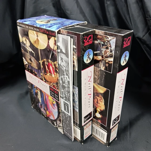 NEIL PEART A Work In Progress VHS Box Set With Original Booklets 100.