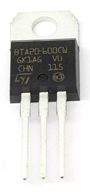 1 pezzo BTA20-600CW | TRIAC | 20A | 600V | 35 mA | TO-220AB Insulated | STM
