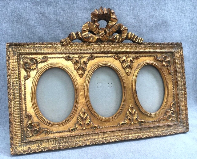 Large vintage french picture frame 1970's Louis XVI style 3