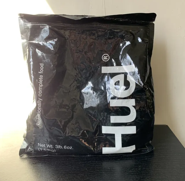Huel Black Edition - Repuesto de comida de chocolate vegano sin gluten, bolsa de 3 lb 6 oz