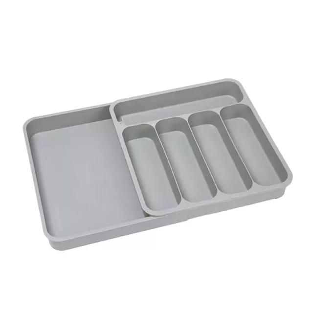 1 Stck. Utensil Organizer für Küchenschubladen verstellbar Silberbesteck Organizer X4S3