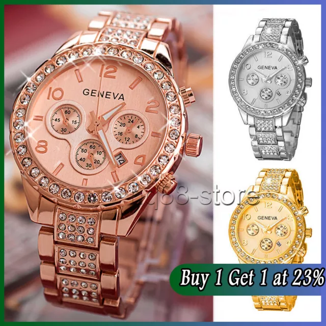 Crystal Diamante Women Quartz Ladies Wrist Watches Fashion Rhinestone Watch