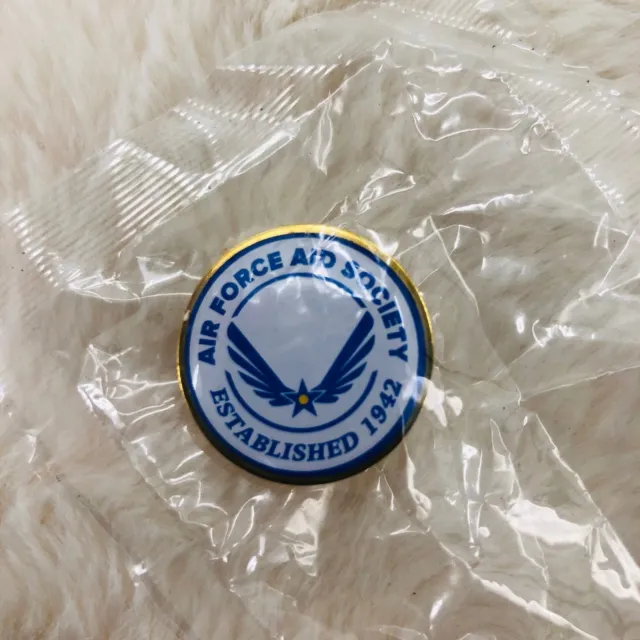 United States Air Force Aid Society Enamel Member Lapel Pin