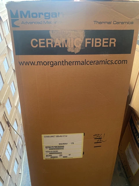 1/2" Ceramic Fiber Blanket CeraBlanket Thermal Ceramics 48"x600" FULL ROLL 2400F