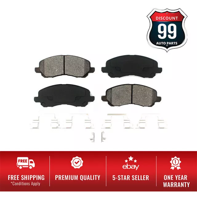 Front Semi-Metallic Disc Brake Pads SIM-866 For Jeep Mitsubishi Dodge Chrysler