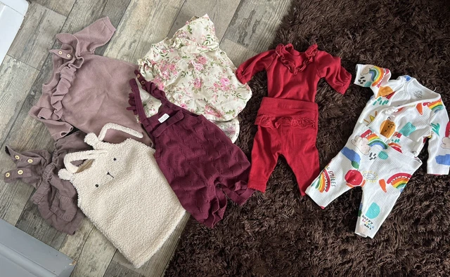 baby girl clothes 0-3 months bundle