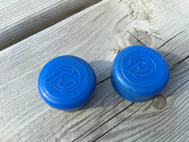 Vintage Cinelli Handlebar End Caps Bar End Caps Cap Plug Plugs Bartape Blue Nos