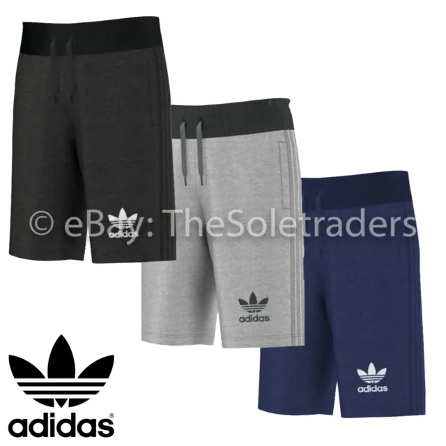 Herren Adidas Originals 3 Streifen Essential SPO Shorts Baumwolle Fitnessstudio Laufen Fitness