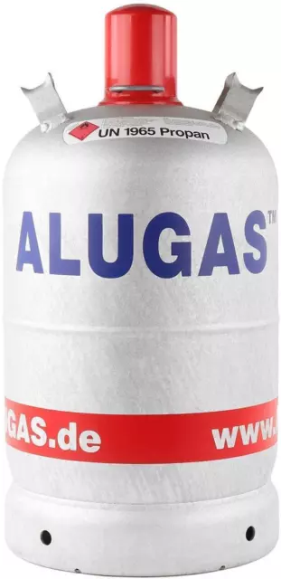 Alugas 11 kg Gasflasche Propangasflasche Eigentum 10 Jahre TÜV Tara 5,4 kg leer