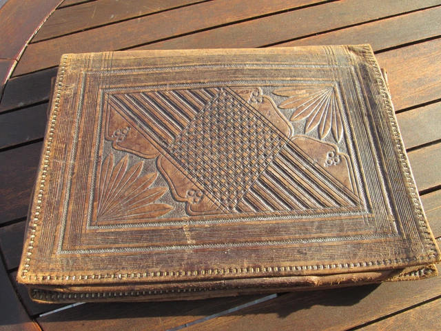 Porte-documents En Cuir Vintage CHIC Années 40/50 - Occasion, Style Cartable, Noir, Pour Homme