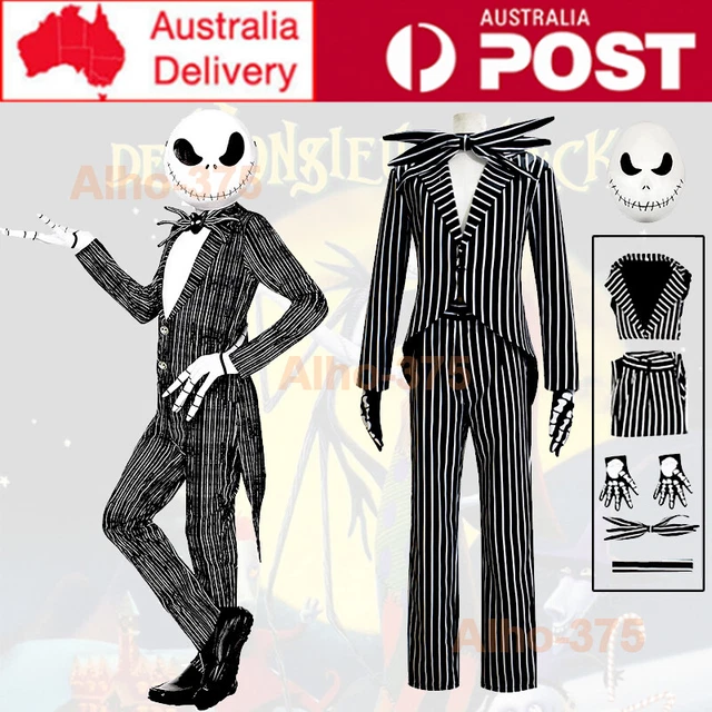 MENS THE NIGHTMARE Before Christmas Jack Skellington Cosplay Costume