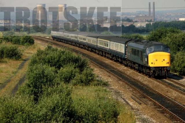 35MM SLIDE BR British Railways Diesel Loco 45111 Class 45 Hindley 1985 ...